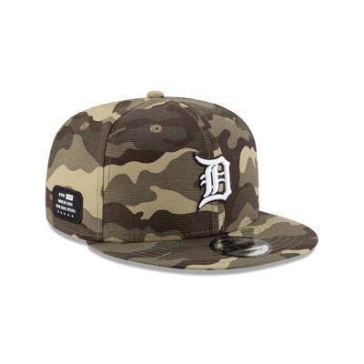 Detroit Tigers Gorra | New Era MLB Armed Forces Weekend 9fifty Snapback Cap Mexico - Verdes